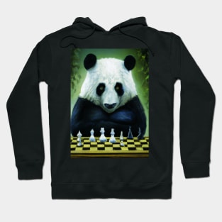 Panda Plays Chess Hoodie